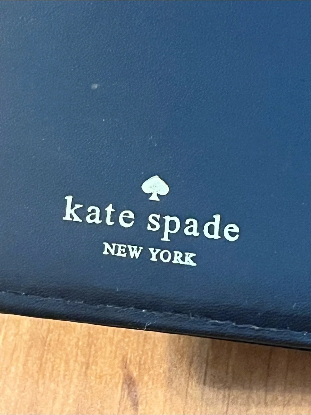 kate spade Black Saffiano Zip Wallet with Gold Logo - Picture 5 of 8